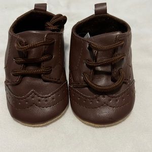 Infant boy dress shoes, brown size 0-6 months